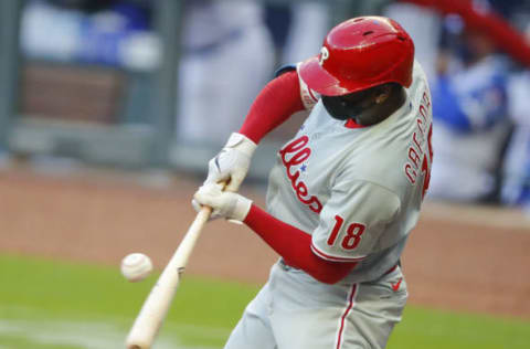 Didi Gregorius #18 of the Philadelphia Phillies (Photo by Todd Kirkland/Getty Images)