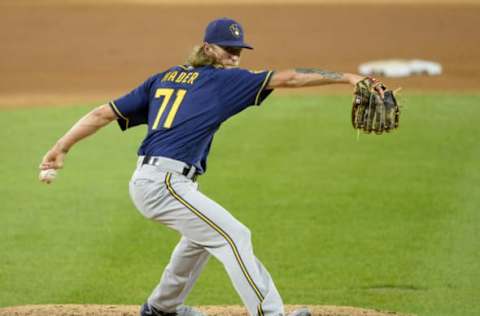 Josh Hader #71 of the Milwaukee Brewers (Photo by Ron Vesely/MLB Photos via Getty Images)