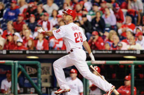 Raul Ibanez #29 of the Philadelphia (Photo by L Redkoles/Getty Images)