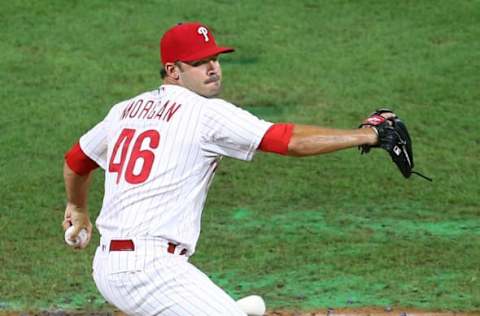 Adam Morgan #46 of the Philadelphia Phillies (Photo by Rich Schultz/Getty Images)