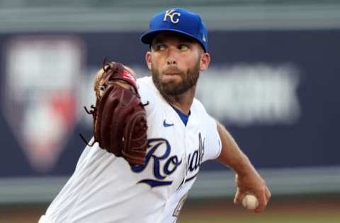 Starting pitcher Danny Duffy #41 of the Kansas City Royals (Photo by Jamie Squire/Getty Images)