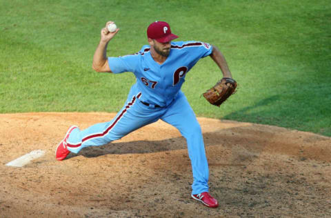 Trevor Kelley #67, formerly of the Philadelphia Phillies (Photo by Rich Schultz/Getty Images)