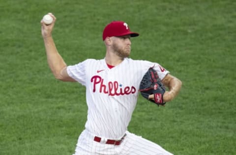 Zack Wheeler #45 of the Philadelphia Phillies (Photo by Mitchell Leff/Getty Images)