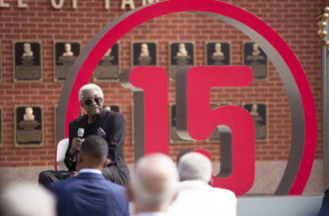 Former Philadelphia Phillies player Dick Allen (Photo by Mitchell Leff/Getty Images)