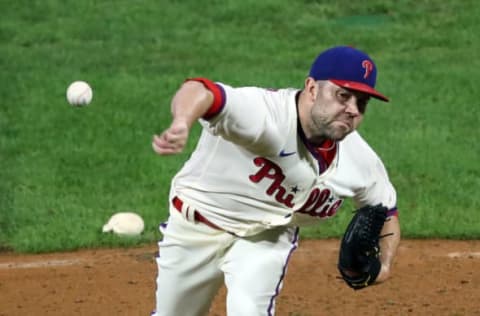 David Phelps #31 of the Philadelphia Phillies (Photo by Hunter Martin/Getty Images)