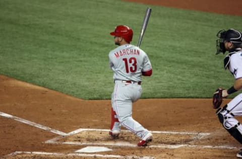 Rafael Marchan #13 of the Philadelphia Phillies (Photo by Mark Brown/Getty Images)