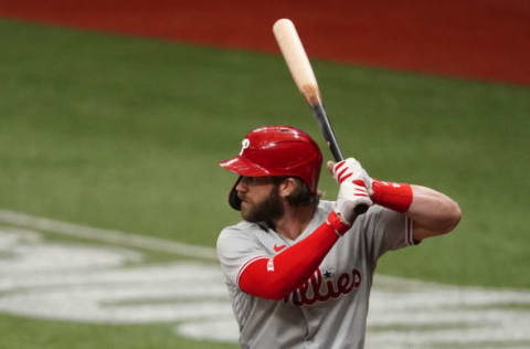 Bryce Harper #3 of the Philadelphia Phillies (Photo by Douglas P. DeFelice/Getty Images)