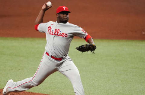 Hector Neris #50 of the Philadelphia Phillies (Photo by Douglas P. DeFelice/Getty Images)