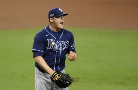 Aaron Loup #15 of the Tampa Bay Rays (Photo by Harry How/Getty Images)