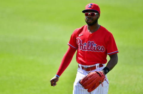 Roman Quinn #24 of the Philadelphia Phillies (Photo by Julio Aguilar/Getty Images)