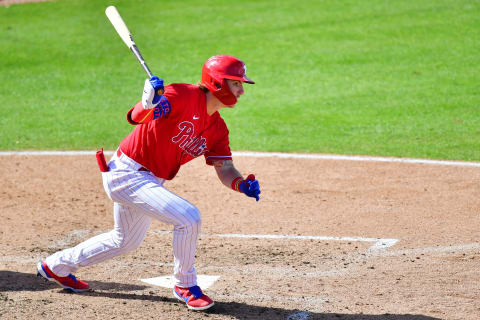 Bryson Stott #73 of the Philadelphia Phillies (Photo by Julio Aguilar/Getty Images)