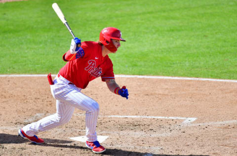 Bryson Stott #73 of the Philadelphia Phillies (Photo by Julio Aguilar/Getty Images)