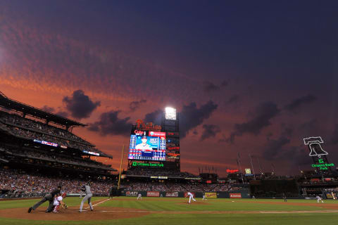 PHILADELPHIA, PA – AUGUST 07: A general view of Citizens Bank Park during the game between the Atlanta Braves and Philadelphia Phillies on August 7, 2012 in Philadelphia, Pennsylvania. (Photo by Drew Hallowell/Getty Images)