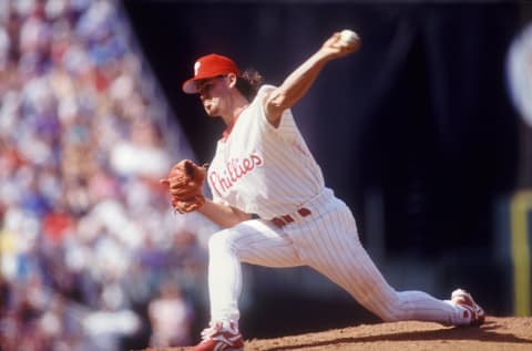 Philadelphia Phillies relief pitcher Mitch Wiliams in action. Mandatory Credit: Jeff Hixon/ALLSPORT