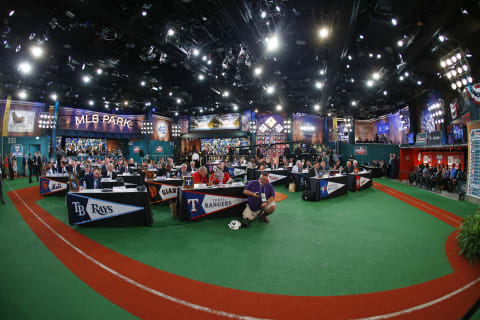 SECAUCUS, NJ – JUNE 5: Representatives from all 30 Major League Baseball teams fill Studio 42 during the MLB First-Year Player Draft at the MLB Network Studio on June 5, 2014 in Secacucus, New Jersey. (Photo by Rich Schultz/Getty Images)