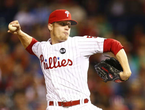 PHILADELPHIA, PA – APRIL 21: Ken Giles #53 of the Philadelphia Phillies on the mound against the Miami Marlins during a game at Citizens Bank Park on April 21, 2015 in Philadelphia, Pennsylvania. (Photo by Rich Schultz/Getty Images)