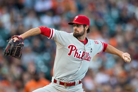 SAN FRANCISCO, CA – JULY 10: Cole Hamels #35 of the Philadelphia Phillies pitches against the San Francisco Giants during the first inning at AT&T Park on July 10, 2015 in San Francisco, California. (Photo by Jason O. Watson/Getty Images)