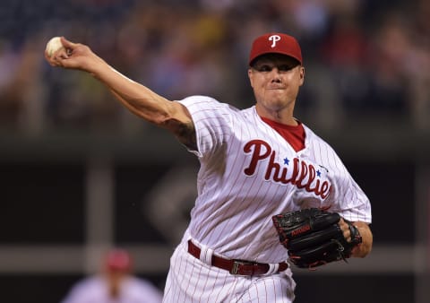 PHILADELPHIA, PA – JULY 20: Jonathan Papelbon #58 of the Philadelphia Phillies delivers a pitch in the ninth inning against the Tampa Bay Rays at Citizens Bank Park on July 20, 2015 in Philadelphia, Pennsylvania. The Phillies won 5-3. (Photo by Drew Hallowell/Getty Images)