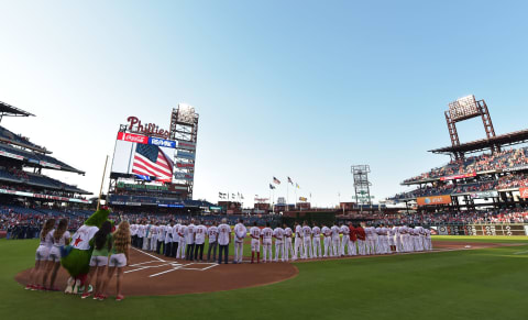 Philadelphia Phillies. (Photo by Drew Hallowell/Getty Images)