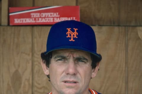 NEW YORK – CIRCA 1985: Larry Bowa #2 of the New York Mets looks on prior to the start of a Major League Baseball game circa 1985 at Shea Stadium in the Queens borough of New York City. Bowa played for the Mets in 1985. (Photo by Focus on Sport/Getty Images)