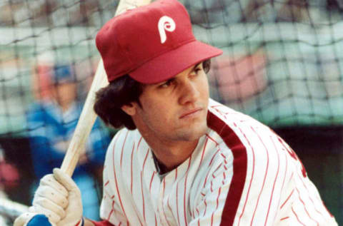 PHILADELPHIA – 1981: Ryne Sandberg #37 of the Philadelphia Phillies waits in the batting cage before a game at Veterans Stadium during the 1981 season. (Photofile/MLB Archives via Getty Images)