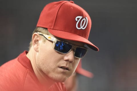 BALTIMORE, MD – JUNE 28: Jonathan Papelbon #58 of the Washington Nationals looks on during a baseball game against the New York Mets at Nationals Park on June 28, 2016 in Washington, DC. (Photo by Mitchell Layton/Getty Images)