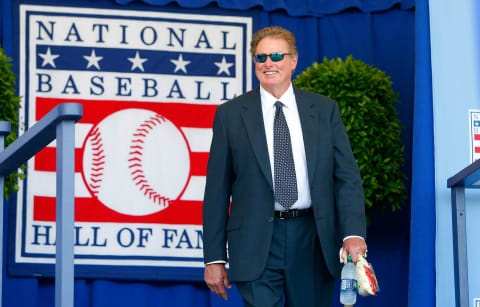 COOPERSTOWN, NY – JULY 24: Hall of Famer Steve Carlton is introduced at Clark Sports Center during the Baseball Hall of Fame induction ceremony on July 24, 2016 in Cooperstown, New York. (Photo by Jim McIsaac/Getty Images)