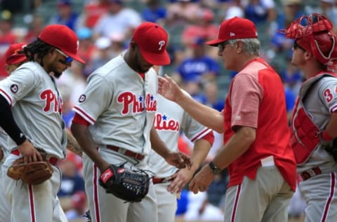 ARLINGTON, TX – MAY 18: Pitcher Joely Rodriguez