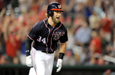 Bryce Harper #34 of the Washington Nationals (Photo by G Fiume/Getty Images)