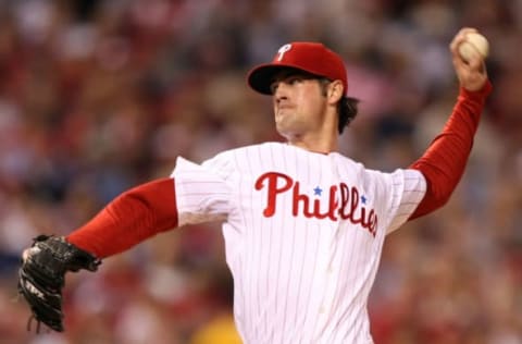 Cole Hamels #35 of the Philadelphia Phillies (Photo by Jed Jacobsohn/Getty Images)