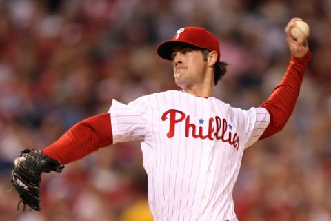 Cole Hamels #35 of the Philadelphia Phillies (Photo by Jed Jacobsohn/Getty Images)