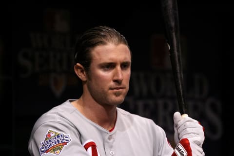 Chase Utley #26 of the Philadelphia Phillies (Photo by Doug Benc/Getty Images)