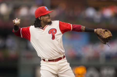 Freddy Galvis #13, formerly of the Philadelphia Phillies (Photo by Mitchell Leff/Getty Images)