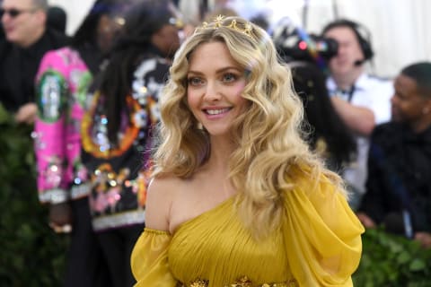 NEW YORK, NY – MAY 07: Actor Amanda Seyfriedattends the Heavenly Bodies: Fashion & The Catholic Imagination Costume Institute Gala at The Metropolitan Museum of Art on May 7, 2018 in New York City. (Photo by Noam Galai/Getty Images for New York Magazine)