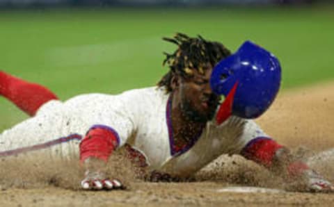 PHILADELPHIA, PA – JUNE 12: Odubel Herrera #37 of the Philadelphia Phillies slides safely into home plate in the eighth inning during a game against the Colorado Rockies at Citizens Bank Park on June 12, 2018 in Philadelphia, Pennsylvania. The Phillies won 5-4. (Photo by Hunter Martin/Getty Images)