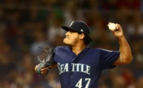 BOSTON, MA – JUNE 22: James Pazos #47 of the Seattle Mariners pitches in the bottom of the sixth inning of the game against the Boston Red Sox at Fenway Park on June 22, 2018 in Boston, Massachusetts. (Photo by Omar Rawlings/Getty Images)