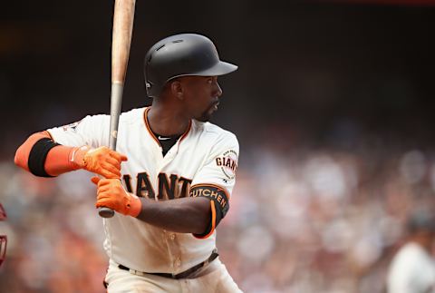 SAN FRANCISCO, CA – JULY 07: Andrew McCutchen #22 of the San Francisco Giants bats against the St. Louis Cardinals at AT&T Park on July 7, 2018 in San Francisco, California. (Photo by Ezra Shaw/Getty Images)