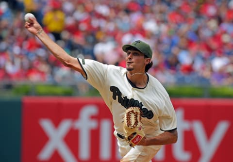 PHILADELPHIA, PA – MAY 28: Zach Eflin #56 of the Philadelphia Phillies throws a pitch in the third inning during a game against the Cincinnati Reds at Citizens Bank Park on May 28, 2017 in Philadelphia, Pennsylvania. (Photo by Hunter Martin/Getty Images)