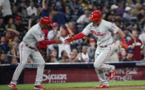 SAN DIEGO, CA – AUGUST 14: Rhys Hoskins