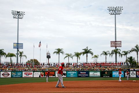 CLEARWATER, FL – MARCH 12: Nick Pivetta #74 of the Philadelphia Phillies in action at third base against the Boston Red Sox during a spring training game at Spectrum Field on March 12, 2017 in Clearwater, Florida. (Photo by Justin K. Aller/Getty Images)