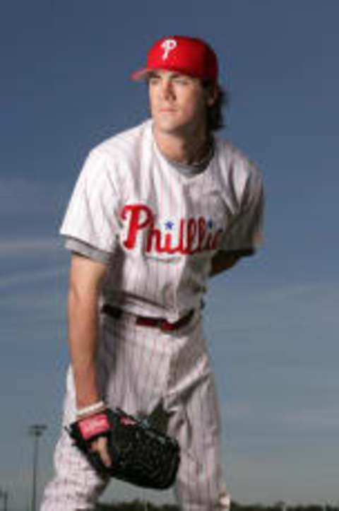 CLEARWATER, FL – FEBRUARY 24: Cole Hamels of the Philadelphia Phillies poses during Photo Day on February 24, 2007 at Brighthouse Networks Field in Clearwater, Florida. (Photo by Al Bello/Getty Images)