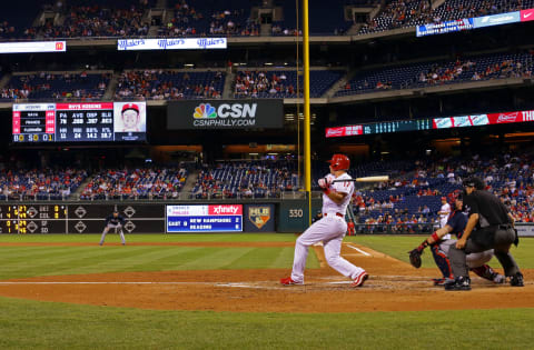 PHILADELPHIA, PA – AUGUST 28: Rhys Hoskins