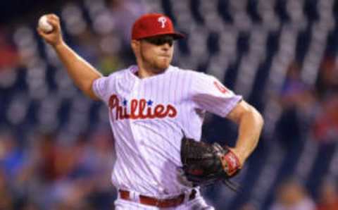 PHILADELPHIA, PA – SEPTEMBER 14: Starting pitcher Jake Thompson