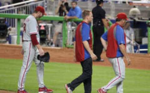 MIAMI, FL – SEPTEMBER 23: Pitcher Roy Halladay