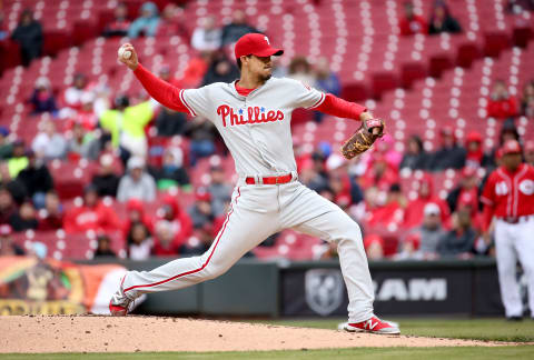 CINCINNATI, OH – APRIL 07: Charlie Morton #47 of the Philadelphia Phillies throws a pitch during the game against the Cincinnati Reds at Great American Ball Park on April 7, 2016 in Cincinnati, Ohio. (Photo by Andy Lyons/Getty Images)