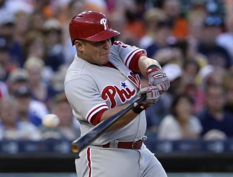 Carlos Ruiz, Philadelphia Phillies. (Photo by Duane Burleson/Getty Images)