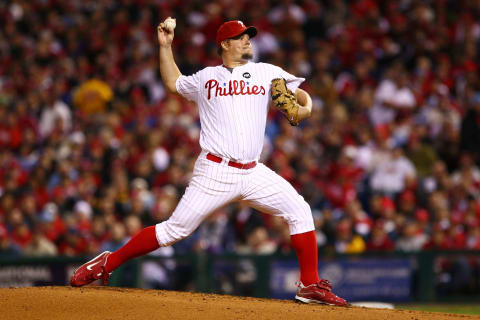 PHILADELPHIA – OCTOBER 19: Starting pitcher Joe Blanton