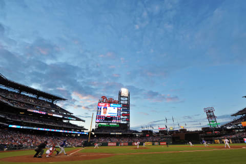 PHILADELPHIA, PA – AUGUST 06: A general view of Citizens Bank Park during the game between the Chicago Cubs and Philadelphia Phillies on August 6, 2013 in Philadelphia, Pennsylvania. (Photo by Drew Hallowell/Getty Images)