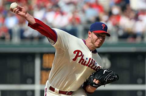 PHILADELPHIA – MAY 01: Roy Halladay #34 of the Philadelphia Phillies delivers a pitch against the New York Mets at Citizens Bank Park on May 1, 2010 in Philadelphia, Pennsylvania. (Photo by Jim McIsaac/Getty Images)