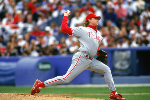 Curt Schilling, Philadelphia Phillies. (Photo by Jim Gund/Getty Images)